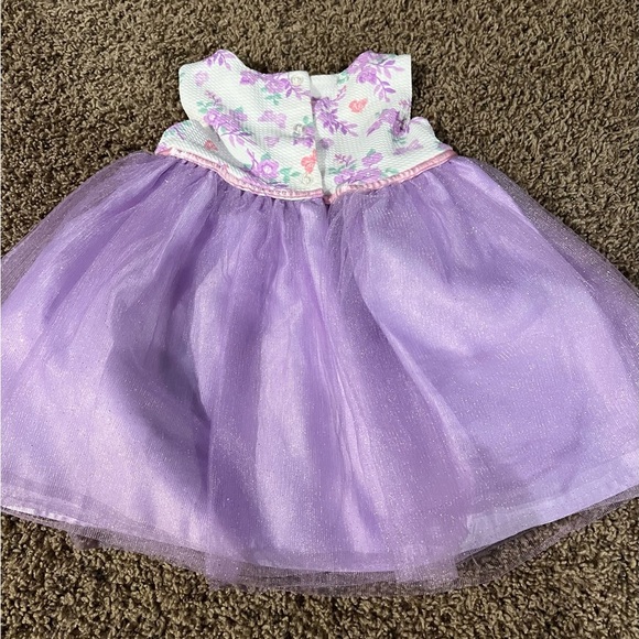 Blueberri Boulevard Girls Size 24 months Purple Floral Dress with Tulle and Coat - Picture 8 of 13